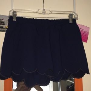 Navy blue flowy shorts